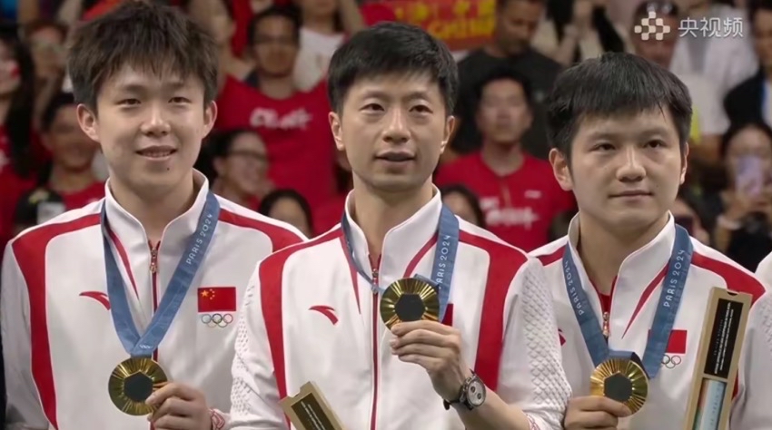 包含中国乒乓球队险胜瑞典乒乓球队，张继科送出助攻的词条
